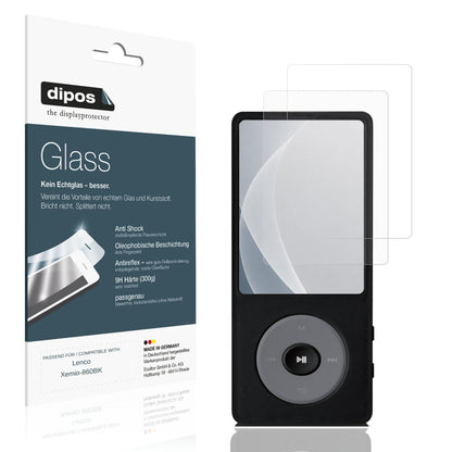 Matte Displayschutzfolie von dipos passend für Lenco Xemio-860BK, 9H kratzfest und blasenfrei montiert