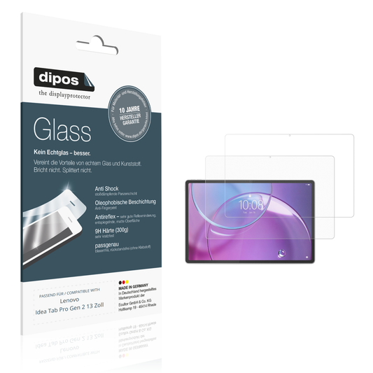Matte Displayschutzfolie von dipos passend für Lenovo Idea Tab Pro Gen 2 13 Zoll, 9H kratzfest und blasenfrei montiert