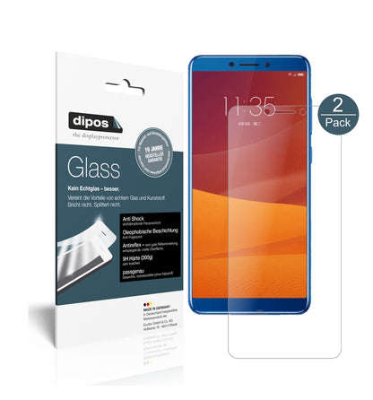 Matte Displayschutzfolie von dipos passend für Lenovo K5 (2018), 9H kratzfest und blasenfrei montiert
