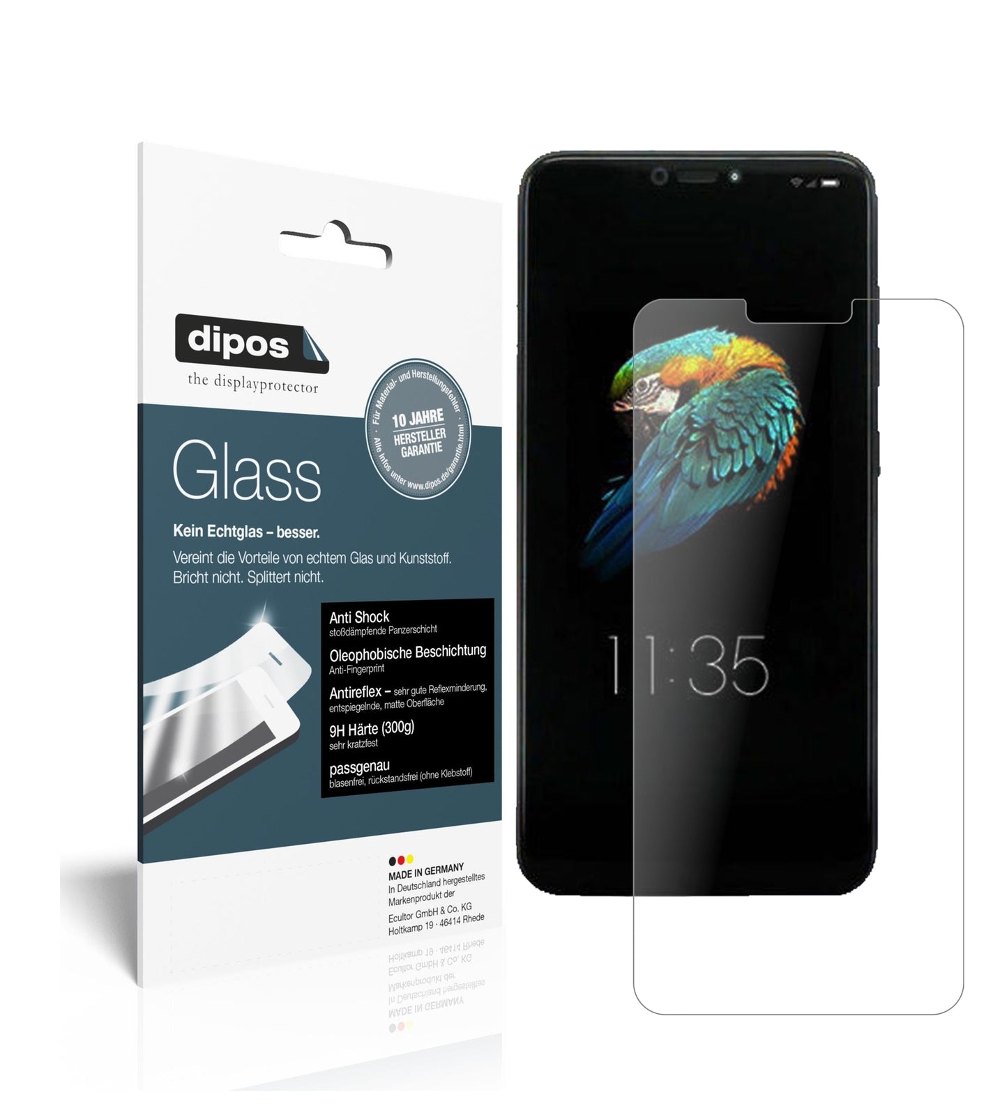 Matte Displayschutzfolie von dipos passend für Lenovo S5 Pro GT, 9H kratzfest und blasenfrei montiert