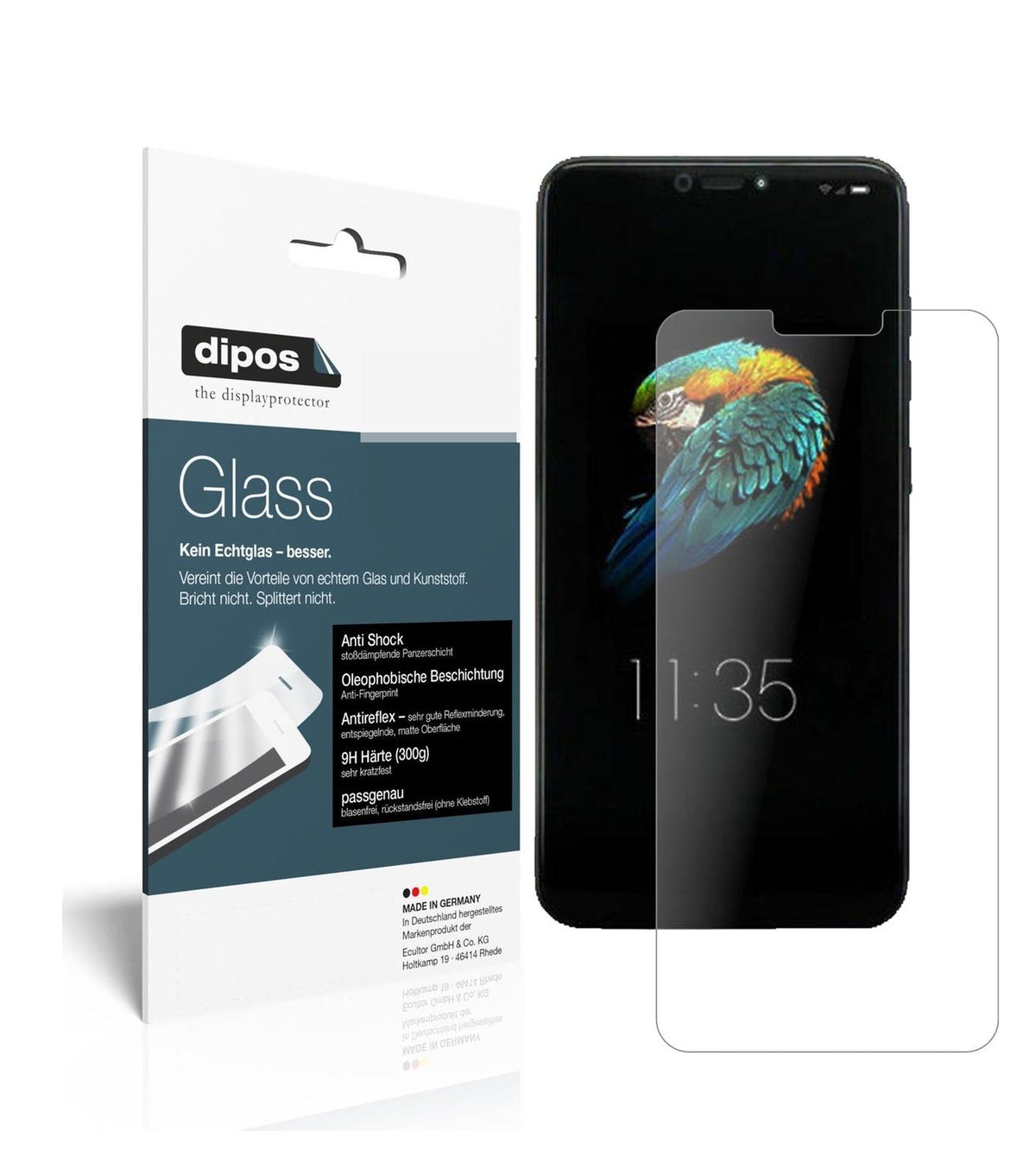 Matte Displayschutzfolie von dipos passend für Lenovo S5 Pro GT, 9H kratzfest und blasenfrei montiert