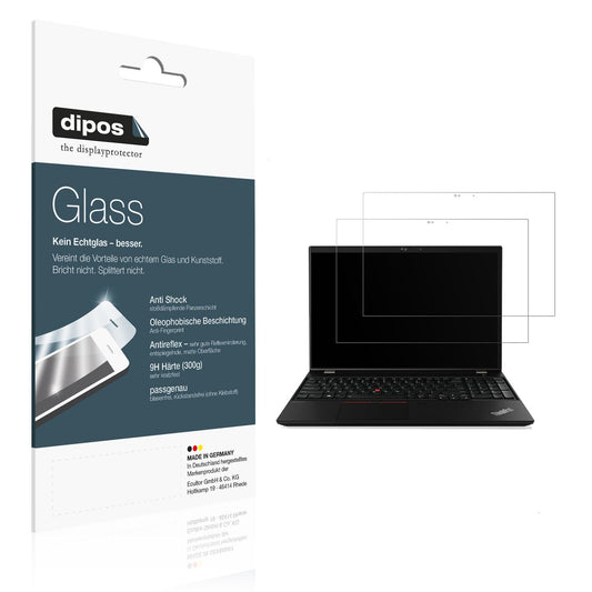 Matte Displayschutzfolie von dipos passend für Lenovo Thinkpad T15, 9H kratzfest und blasenfrei montiert