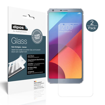 Matte Displayschutzfolie von dipos passend für LG G6 Plus, 9H kratzfest und blasenfrei montiert