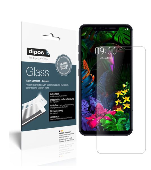 Matte Displayschutzfolie von dipos passend für LG G8s ThinQ, 9H kratzfest und blasenfrei montiert