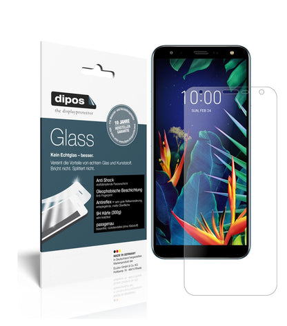 Matte Displayschutzfolie von dipos passend für LG K40, 9H kratzfest und blasenfrei montiert