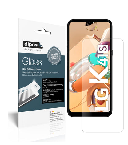 Matte Displayschutzfolie von dipos passend für LG K41S, 9H kratzfest und blasenfrei montiert