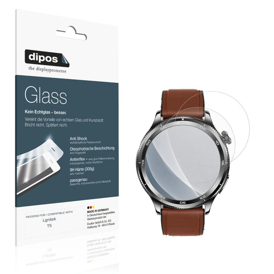 Matte Displayschutzfolie von dipos passend für Lgnitek T5, 9H kratzfest und blasenfrei montiert