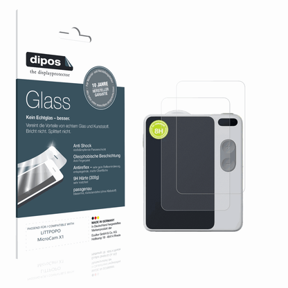 Matte Displayschutzfolie von dipos passend für LiTTPOPO MicroCam X1, 9H kratzfest und blasenfrei montiert