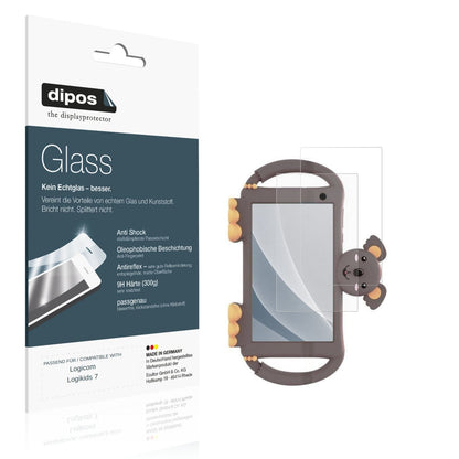 Matte Displayschutzfolie von dipos passend für Logicom Logikids 7, 9H kratzfest und blasenfrei montiert