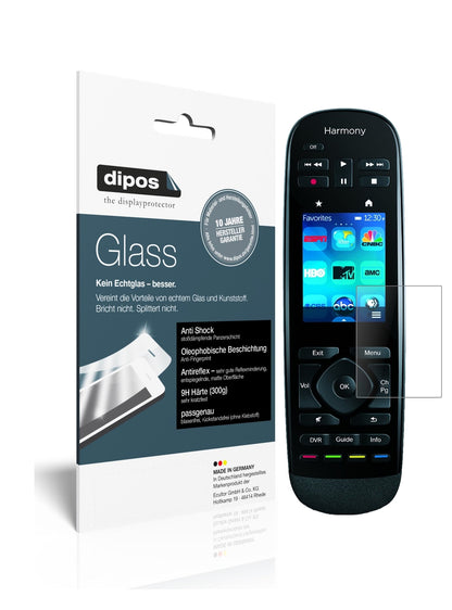 Matte Displayschutzfolie von dipos passend für Logitech Harmony Ultimate One, 9H kratzfest und blasenfrei montiert