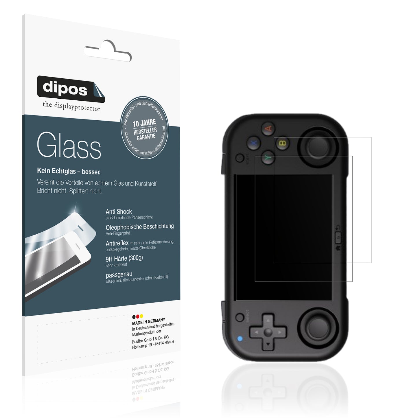 Matte Displayschutzfolie von dipos passend für Magicx Mini Zero 28, 9H kratzfest und blasenfrei montiert