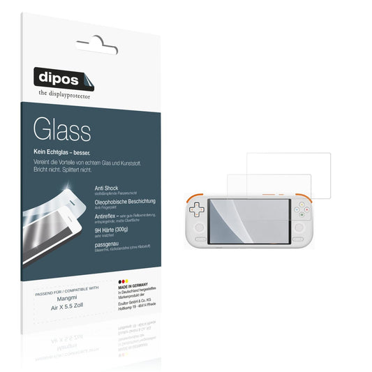 Matte Displayschutzfolie von dipos passend für Mangmi Air X 5.5 Zoll, 9H kratzfest und blasenfrei montiert