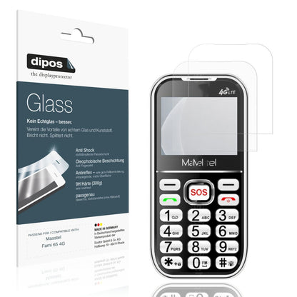 Matte Displayschutzfolie von dipos passend für Masstel Fami 65 4G, 9H kratzfest und blasenfrei montiert