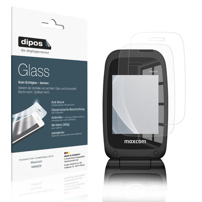 Matte Displayschutzfolie von dipos passend für Maxcom MM828 Innenseite, 9H kratzfest und blasenfrei montiert