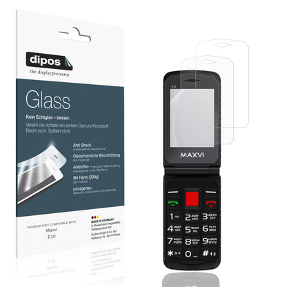 Matte Displayschutzfolie von dipos passend für Maxvi E10, 9H kratzfest und blasenfrei montiert