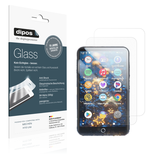Matte Displayschutzfolie von dipos passend für MECHEN H10 Lite, 9H kratzfest und blasenfrei montiert