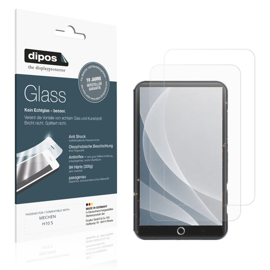 Matte Displayschutzfolie von dipos passend für MECHEN H10 S, 9H kratzfest und blasenfrei montiert