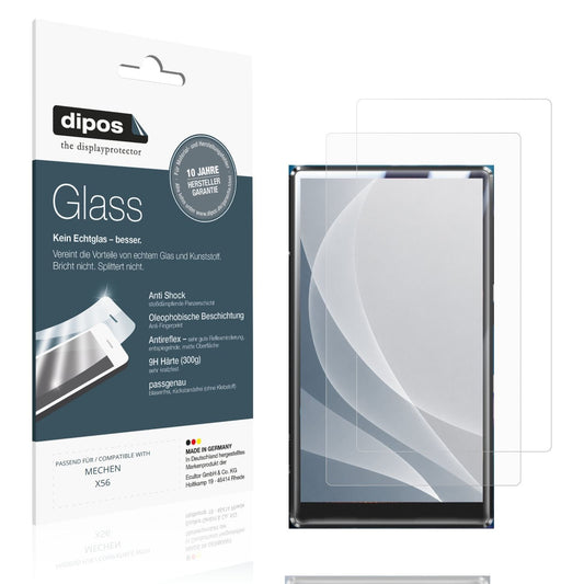 Matte Displayschutzfolie von dipos passend für MECHEN X56, 9H kratzfest und blasenfrei montiert
