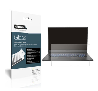 Matte Displayschutzfolie von dipos passend für Medion Erazer Guardian X10, 9H kratzfest und blasenfrei montiert
