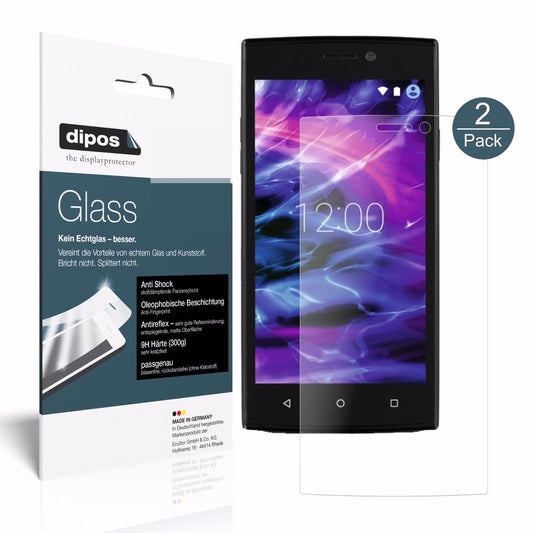 Matte Displayschutzfolie von dipos passend für Medion Life E5005, 9H kratzfest und blasenfrei montiert