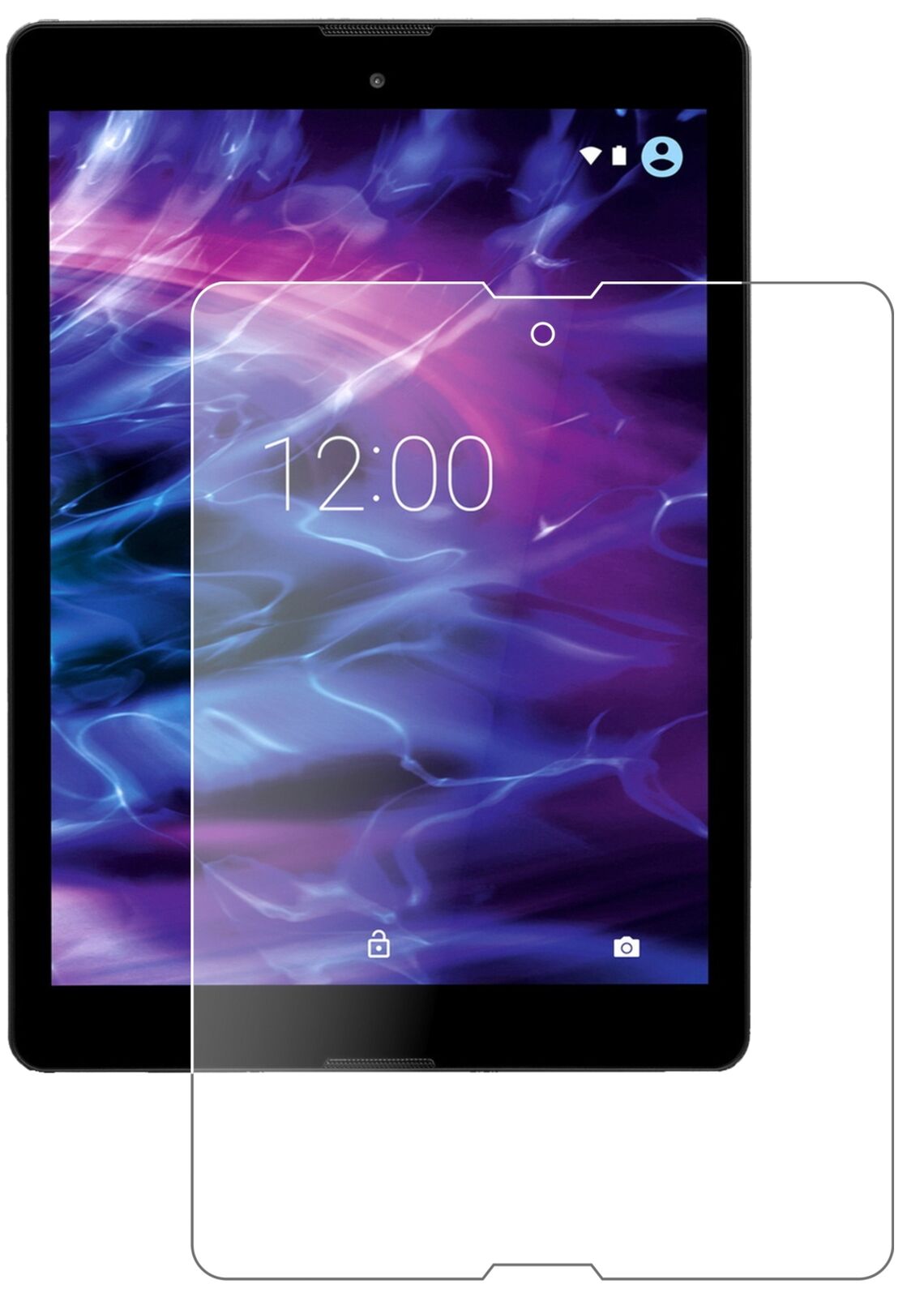 Matte Displayschutzfolie von dipos passend für Medion Lifetab P9702, 9H kratzfest und blasenfrei montiert