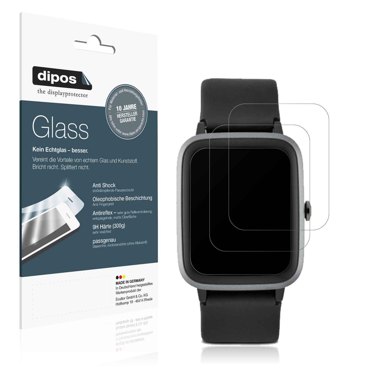 Matte Displayschutzfolie von dipos passend für Medion P4000, 9H kratzfest und blasenfrei montiert