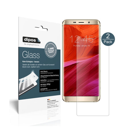 Matte Displayschutzfolie von dipos passend für Meiigoo Mate 10, 9H kratzfest und blasenfrei montiert