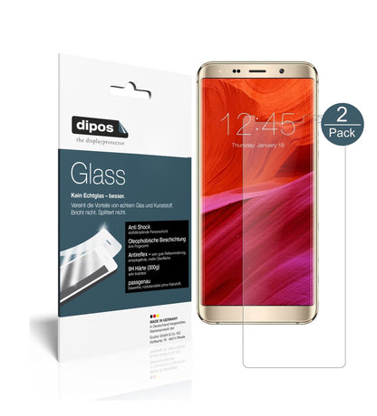 Matte Displayschutzfolie von dipos passend für Meiigoo Mate 10, 9H kratzfest und blasenfrei montiert