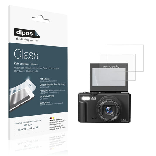 Matte Displayschutzfolie von dipos passend für MEIION Norwiss X-01-0138, 9H kratzfest und blasenfrei montiert