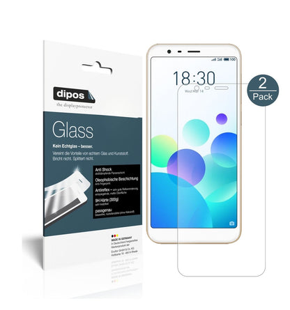 Matte Displayschutzfolie von dipos passend für Meizu M8C, 9H kratzfest und blasenfrei montiert