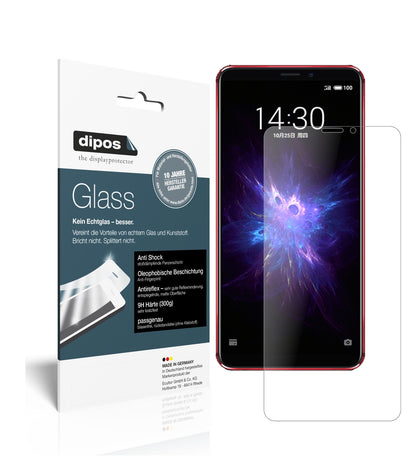 Matte Displayschutzfolie von dipos passend für Meizu Note 8, 9H kratzfest und blasenfrei montiert