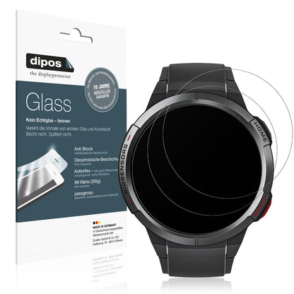 Matte Displayschutzfolie von dipos passend für Mibro Watch GS, 9H kratzfest und blasenfrei montiert