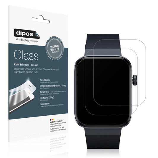 Matte Displayschutzfolie von dipos passend für Mibro Watch T1, 9H kratzfest und blasenfrei montiert