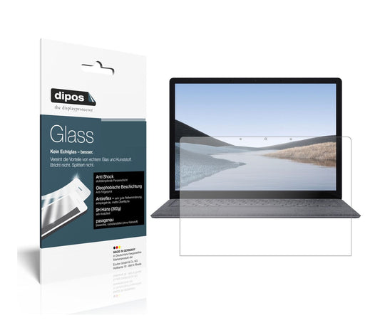 Matte Displayschutzfolie von dipos passend für Microsoft Surface Laptop 3 13.5 Zoll, 9H kratzfest und blasenfrei montiert