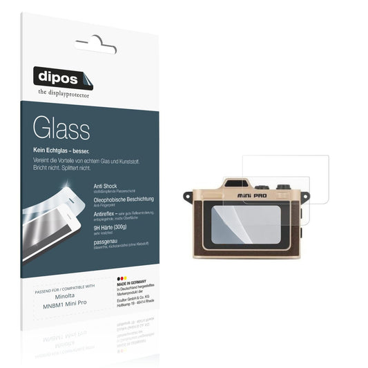 Matte Displayschutzfolie von dipos passend für Minolta MNBM1 Mini Pro, 9H kratzfest und blasenfrei montiert
