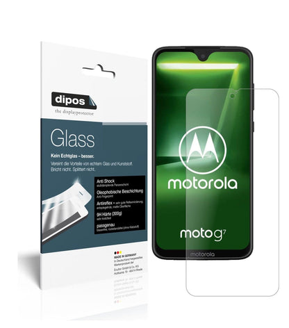 Matte Displayschutzfolie von dipos passend für Motorola Moto G7, 9H kratzfest und blasenfrei montiert