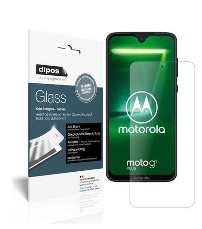 Matte Displayschutzfolie von dipos passend für Motorola Moto G7 Plus, 9H kratzfest und blasenfrei montiert