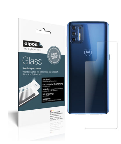 Matte Displayschutzfolie von dipos passend für Motorola Moto G9 Plus Rückseite, 9H kratzfest und blasenfrei montiert