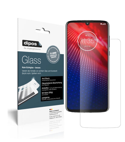 Matte Displayschutzfolie von dipos passend für Motorola Moto Z4, 9H kratzfest und blasenfrei montiert