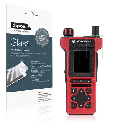 Matte Displayschutzfolie von dipos passend für Motorola MTP8500Ex, 9H kratzfest und blasenfrei montiert