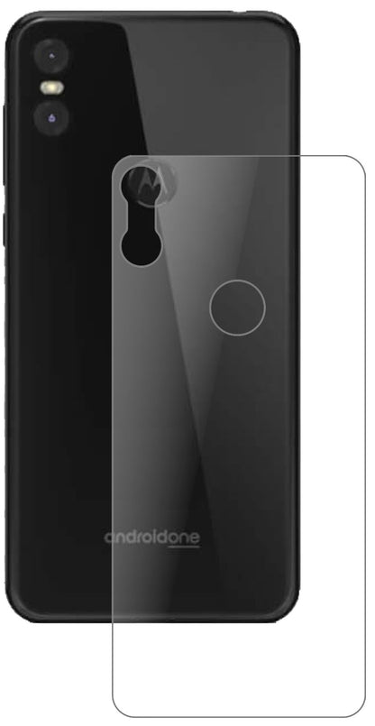 Matte Displayschutzfolie von dipos passend für Motorola One Rückseite, 9H kratzfest und blasenfrei montiert