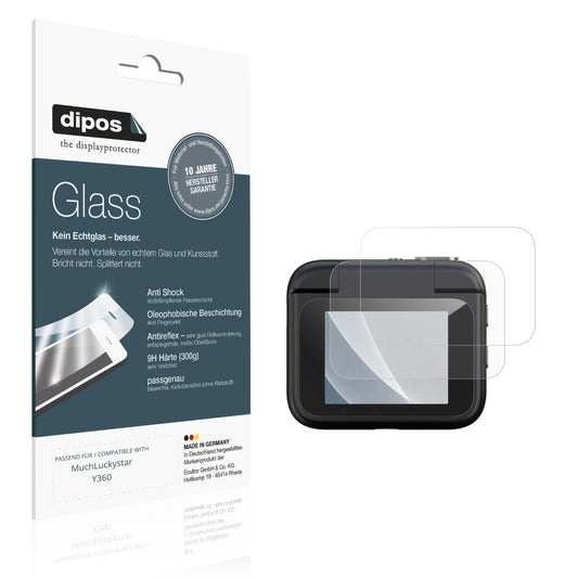 Matte Displayschutzfolie von dipos passend für MuchLuckystar Y360, 9H kratzfest und blasenfrei montiert