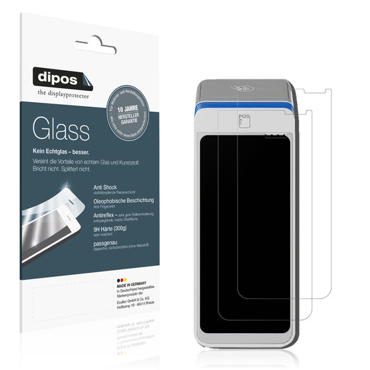 Matte Displayschutzfolie von dipos passend für myPOS Ultra, 9H kratzfest und blasenfrei montiert