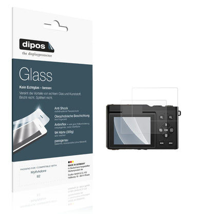 Matte Displayschutzfolie von dipos passend für MythAdore 82, 9H kratzfest und blasenfrei montiert