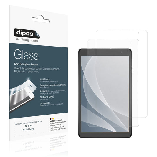 Matte Displayschutzfolie von dipos passend für N-one NPad Mini, 9H kratzfest und blasenfrei montiert