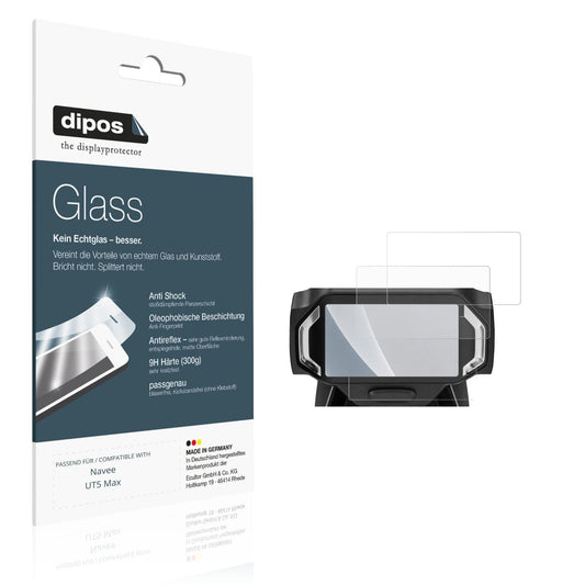 Matte Displayschutzfolie von dipos passend für Navee UT5 Max, 9H kratzfest und blasenfrei montiert