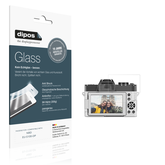 Matte Displayschutzfolie von dipos passend für NBD EU-S100-DP, 9H kratzfest und blasenfrei montiert