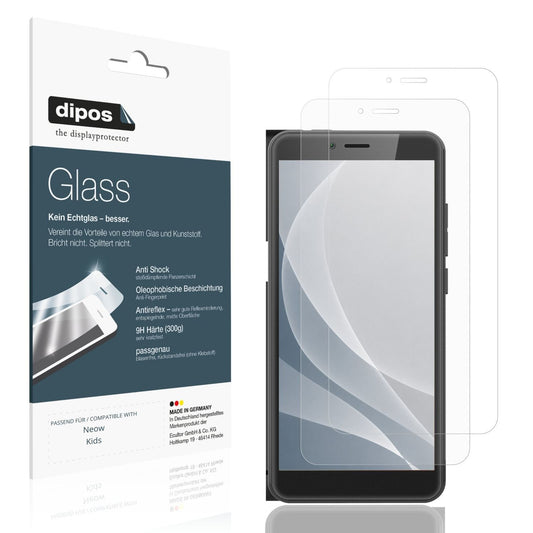 Matte Displayschutzfolie von dipos passend für Neow Kids, 9H kratzfest und blasenfrei montiert