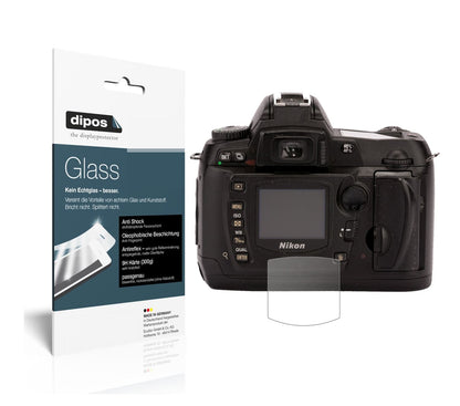Matte Displayschutzfolie von dipos passend für Nikon D70, 9H kratzfest und blasenfrei montiert