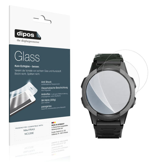 Matte Displayschutzfolie von dipos passend für NikuTRAX NC120E, 9H kratzfest und blasenfrei montiert